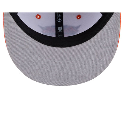 New York Knicks Hardwood Classics 2000s White Stitch 9FIFTY Snapback Hat