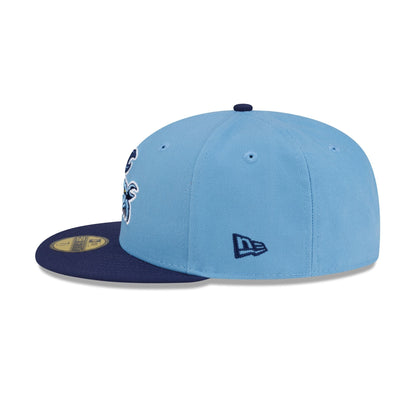 Charlotte Stone Crabs Hometown Sky Blue 59FIFTY Fitted Hat