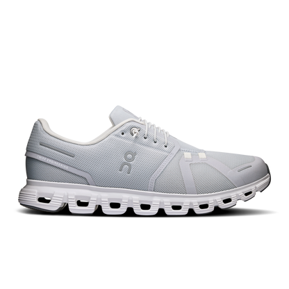 On Running Men's Cloud 6 Wide Shoes - Glacier / White