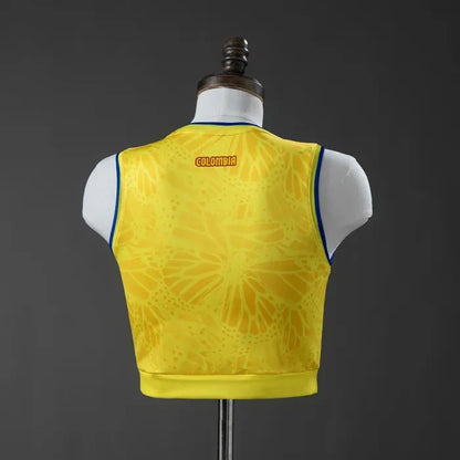 Women Colombia Home Vest 2026 World Cup Football Kit Soccer Shirt