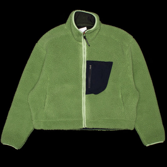 Women's Cropped Wool Pile Fleece Jacket