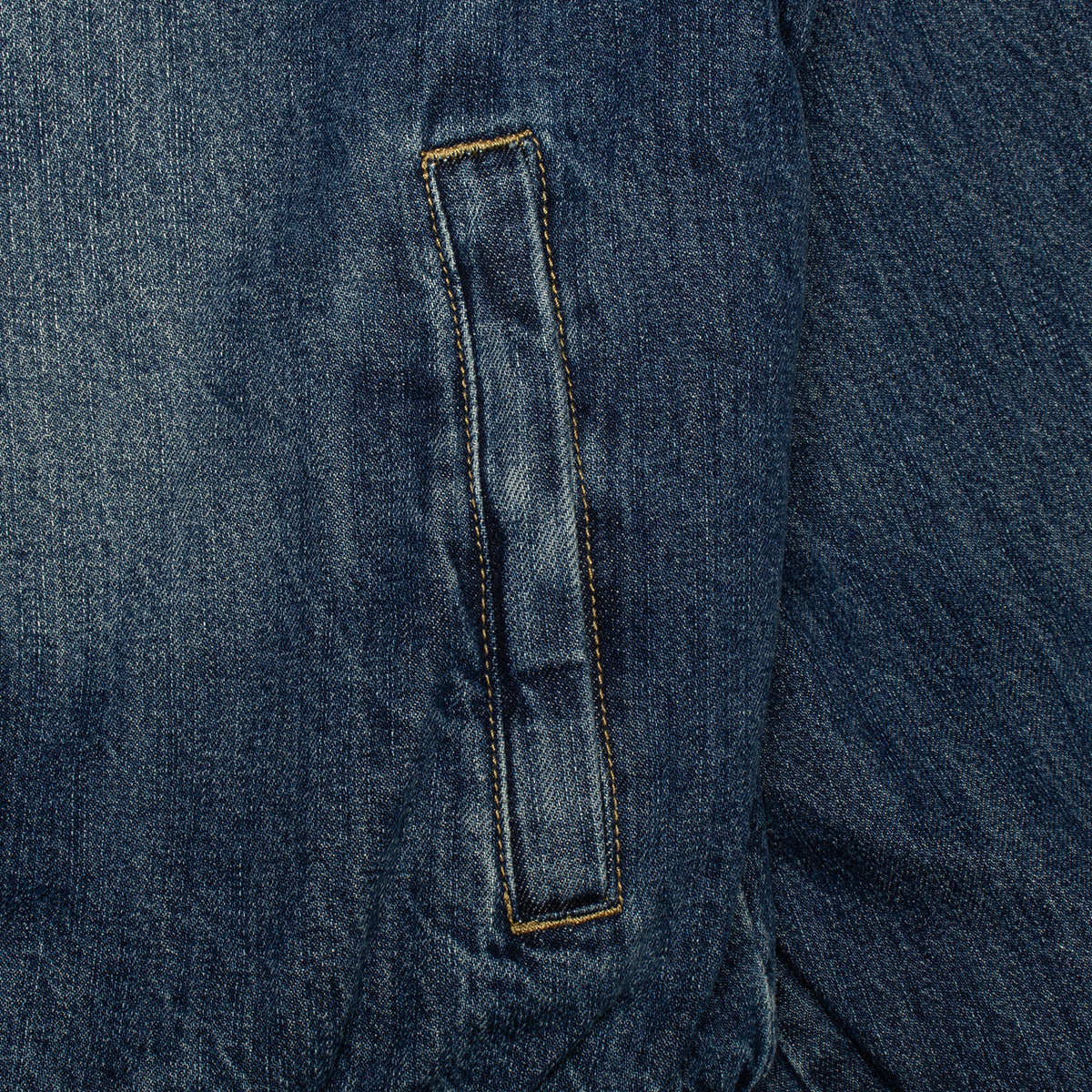 Sherpa Lined Denim Track Jacket