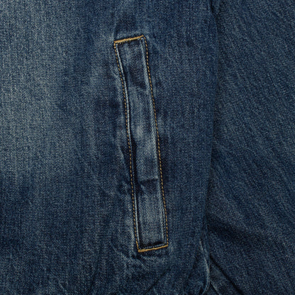 Sherpa Lined Denim Track Jacket