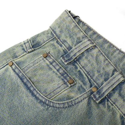 Wide Cut Denim Jeans