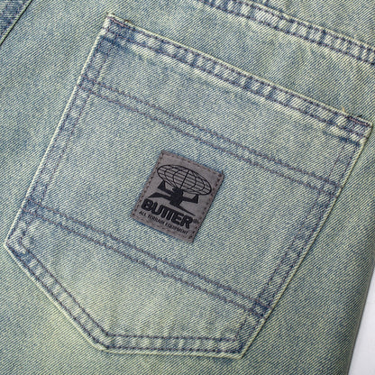 Wide Cut Denim Jeans