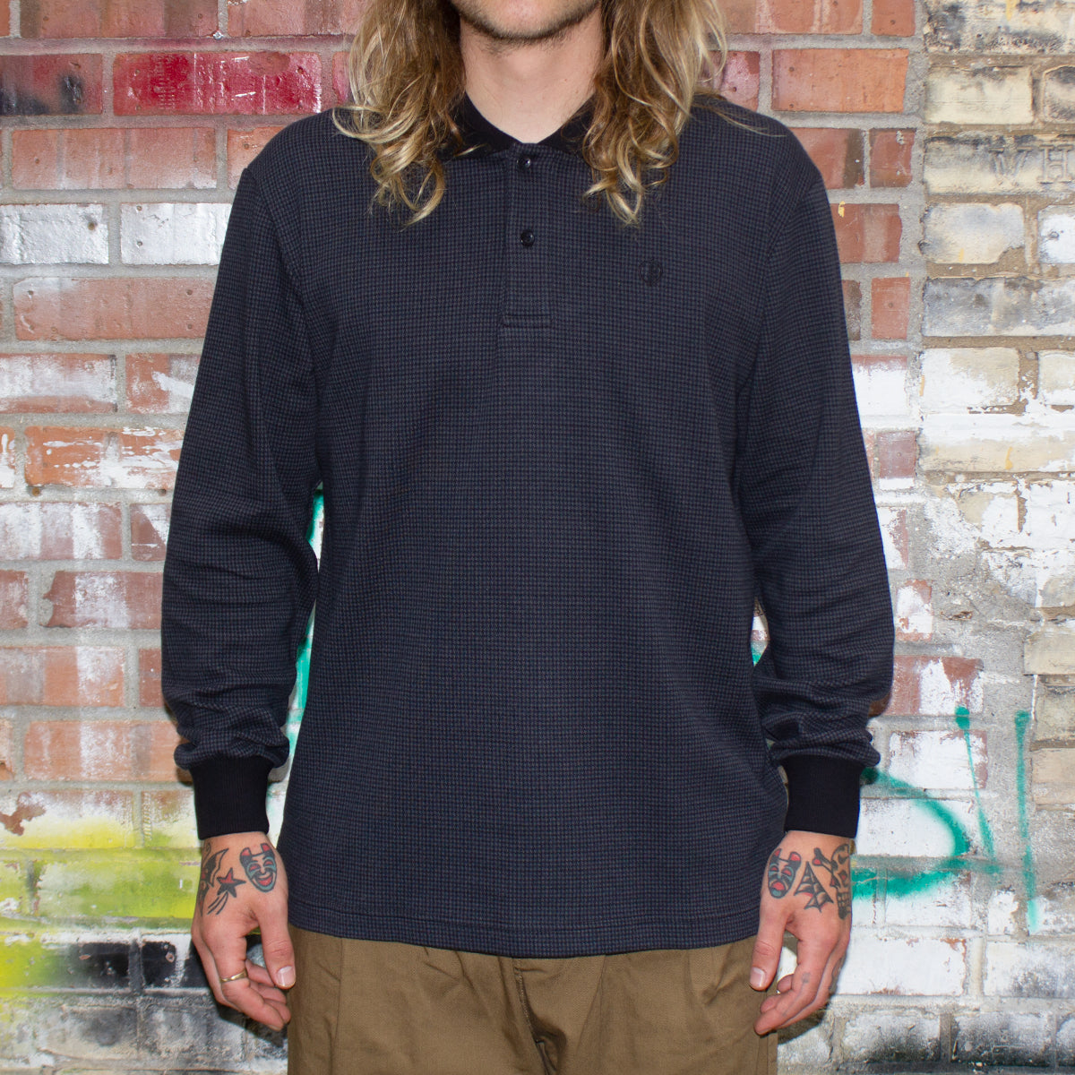 Polo L/S Houndstooth Shirt