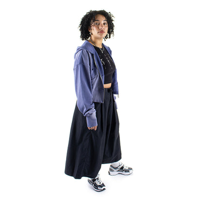 Women's Cropped Zip Hoodie