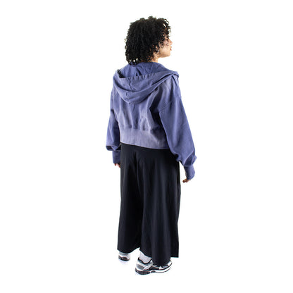 Women's Cropped Zip Hoodie