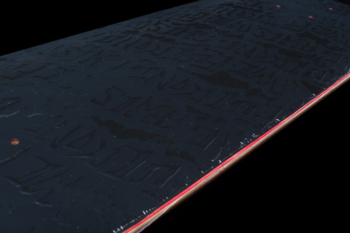 Stamp Embossed Black Deck - 8.18" & 8.38"