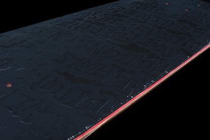 Stamp Embossed Black Deck - 8.18" & 8.38"