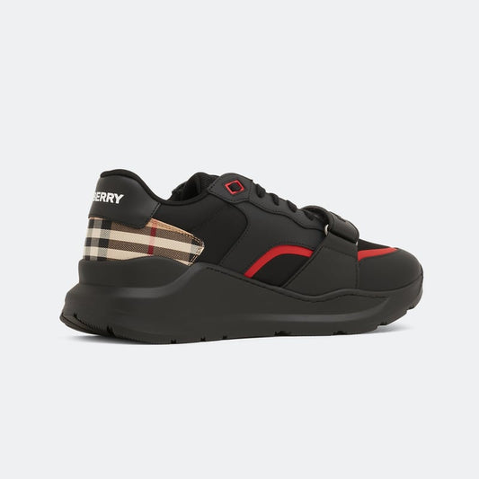 Burberry Ramsay Check Trainers in Black