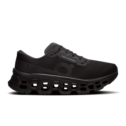 On Running Women's Cloudmonster 3 Wide Shoes - Black / Black