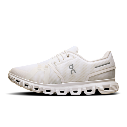 On Running Women's Cloud 6 Wide Shoes - White / White