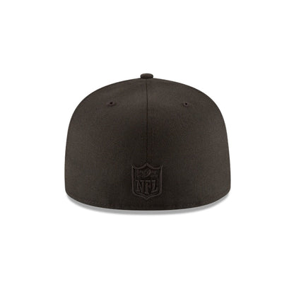 Atlanta Falcons Black On Black 59FIFTY Fitted Hat