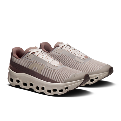 On Running Women's Cloudmonster Void Shoes - Fog / Pearl