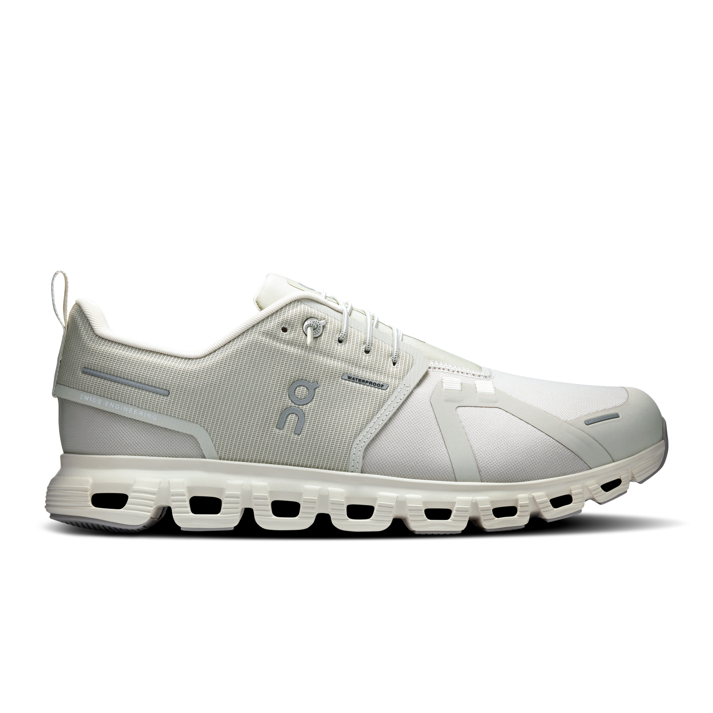 On Running Men's Cloud 6 Waterproof Shoes - Pelican / Ghost