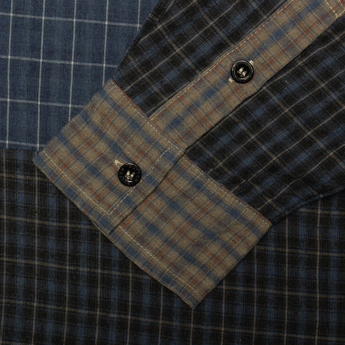 Patchwork Plaid L/S Shirt