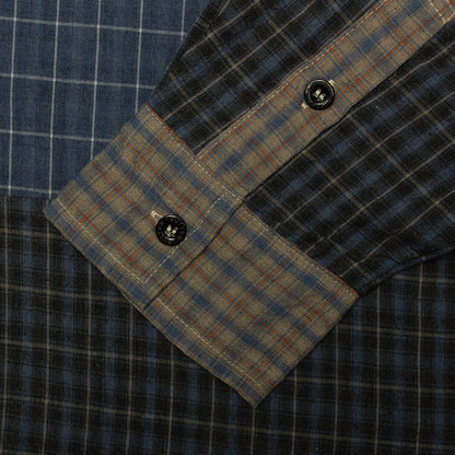 Patchwork Plaid L/S Shirt