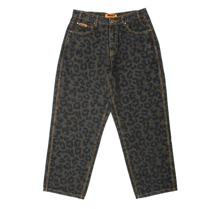 Leopard Denim Jeans