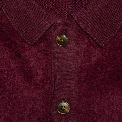 Mohair Button-Up Knitted Shirt