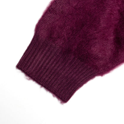 Mohair Button-Up Knitted Shirt