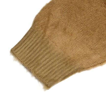 Mohair Button-Up Knitted Shirt