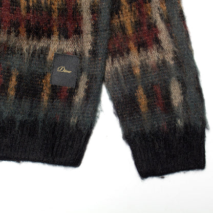 Plaid Mohair Knit