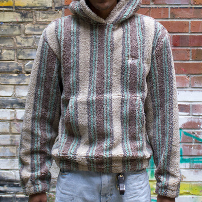 Stripe Sherpa Hoodie