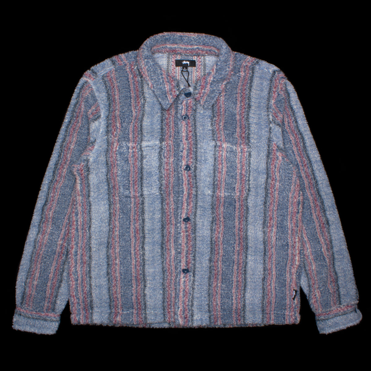 Stripe Sherpa Shirt