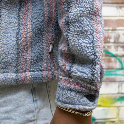 Stripe Sherpa Shirt