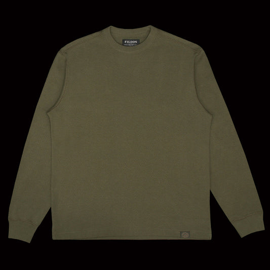Waffle Knit Thermal Crewneck
