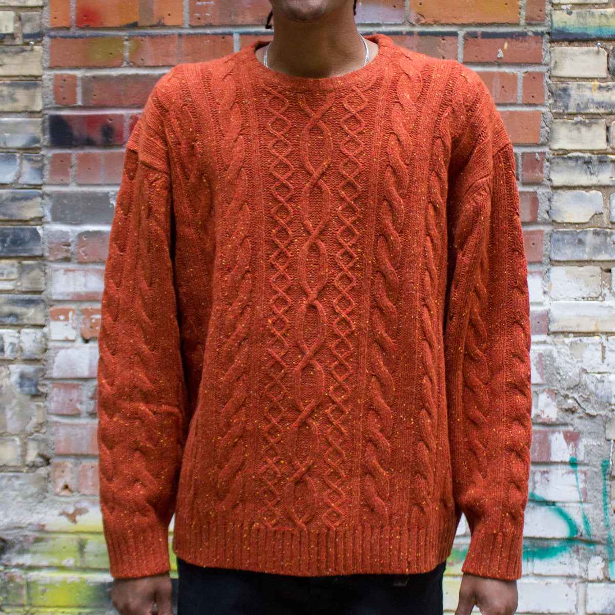 Stay Loose Cable Crewneck Sweater