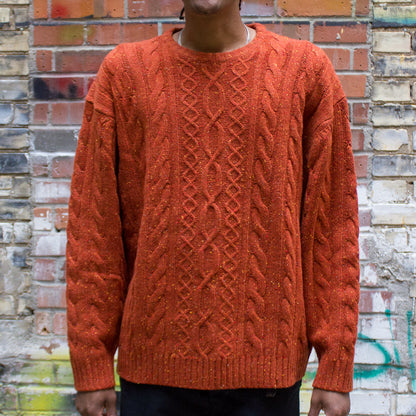 Stay Loose Cable Crewneck Sweater