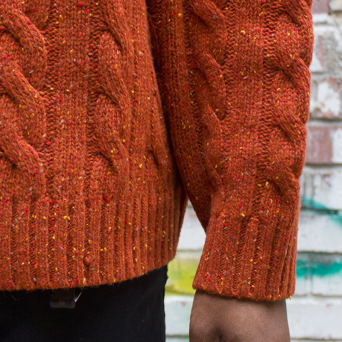 Stay Loose Cable Crewneck Sweater