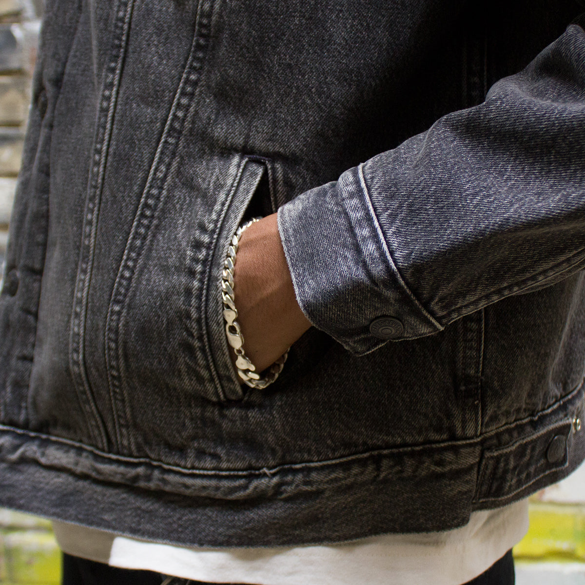 Vintage Fit Sherpa Trucker Jacket