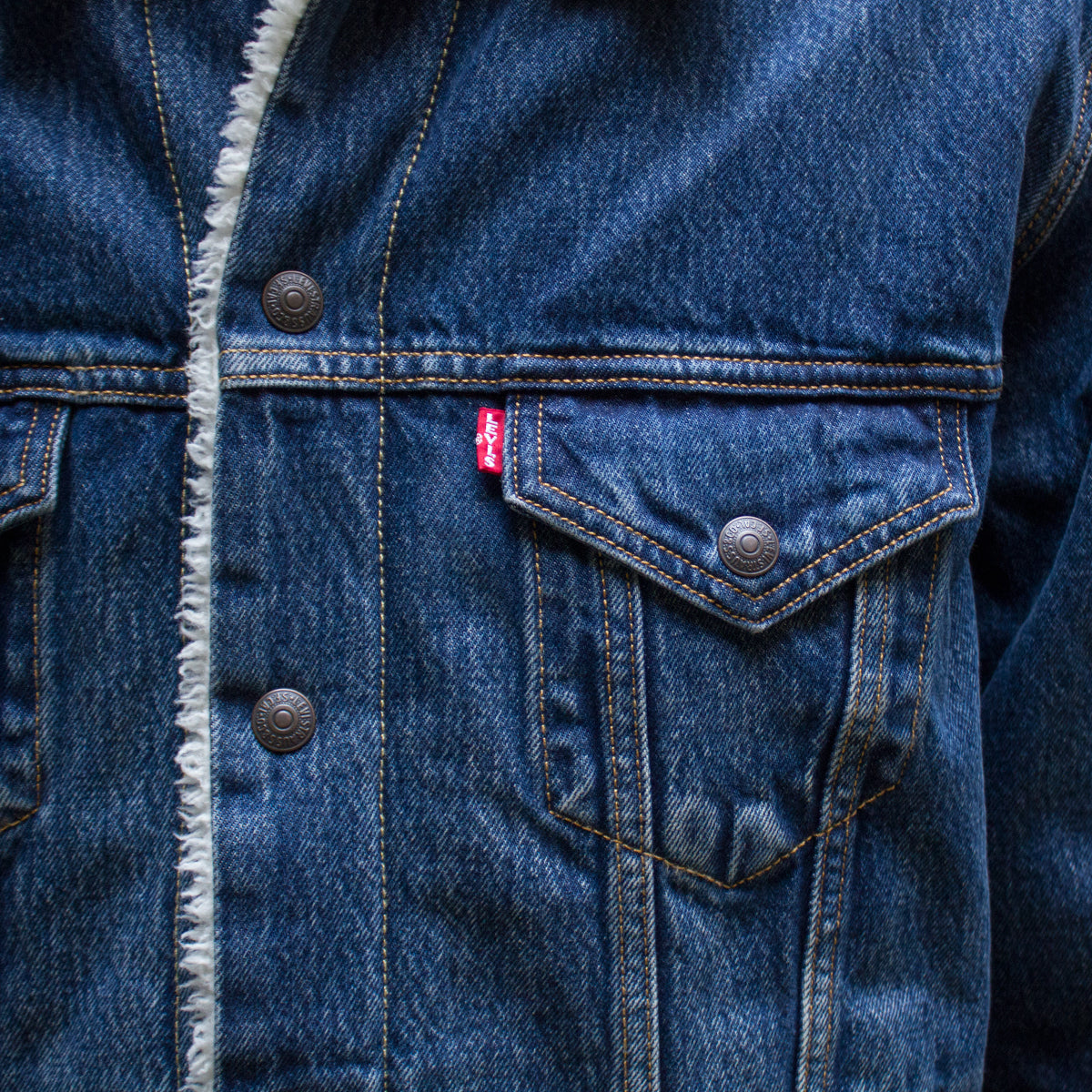 Vintage Fit Sherpa Trucker Jacket