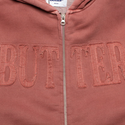 Fabric Applique Zip-Thru Hoodie