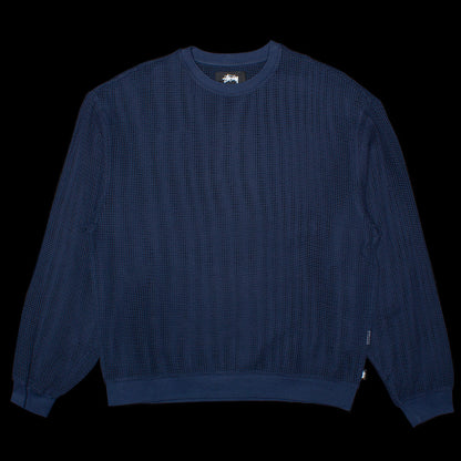 Cotton Mesh L/S Crew