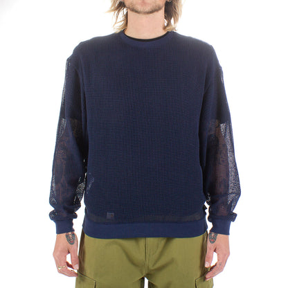 Cotton Mesh L/S Crew