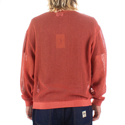 Cotton Mesh L/S Crew
