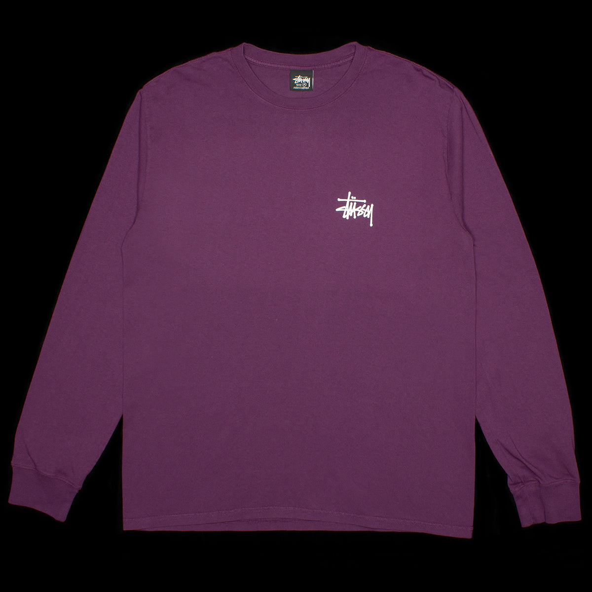 Basic Stussy Pigment Dyed L/S T-Shirt