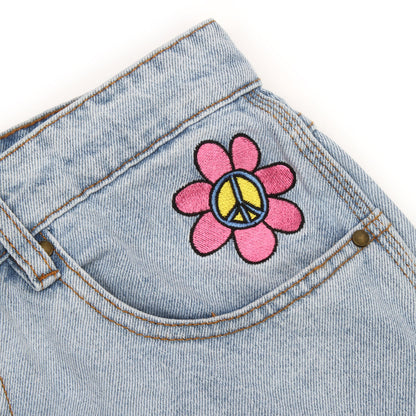 Flower Denim Jeans