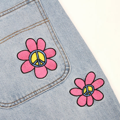 Flower Denim Jeans