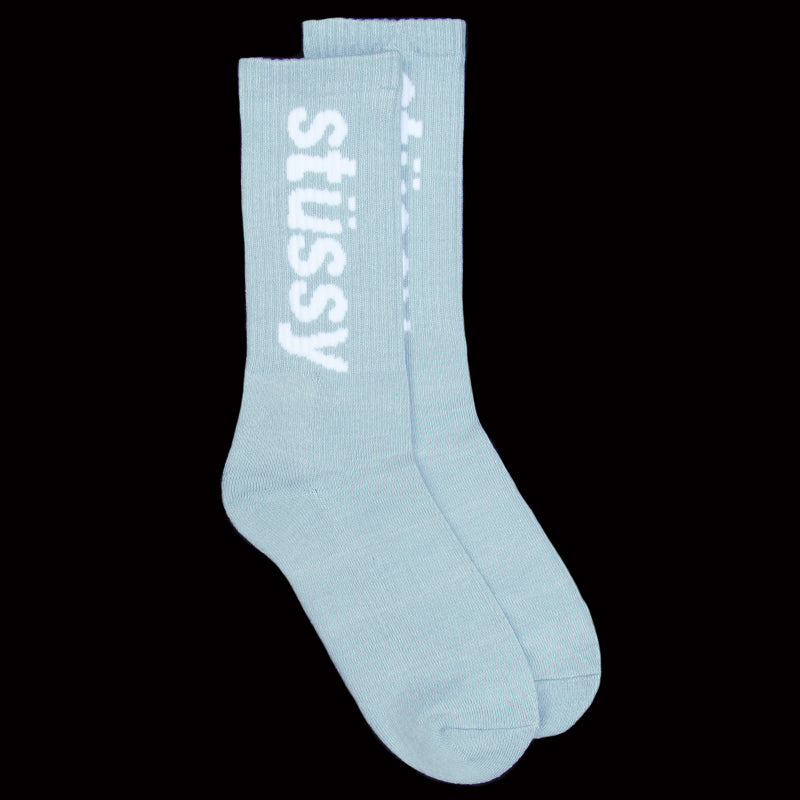 Helvetica Jacquard Crew Socks
