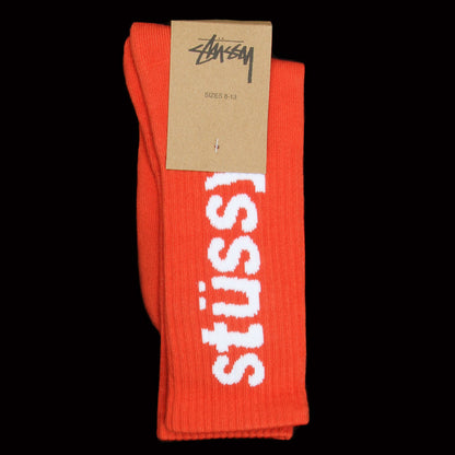 Helvetica Jacquard Crew Socks