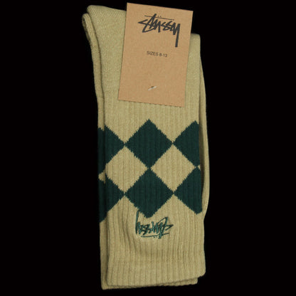 Argyle Jacquard Crew Socks