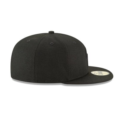 Colorado Rockies Blackout Basic 59FIFTY Fitted Hat