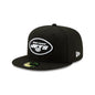 New York Jets Black and White 59FIFTY Fitted Hat