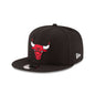 Chicago Bulls Black 9FIFTY Snapback Hat