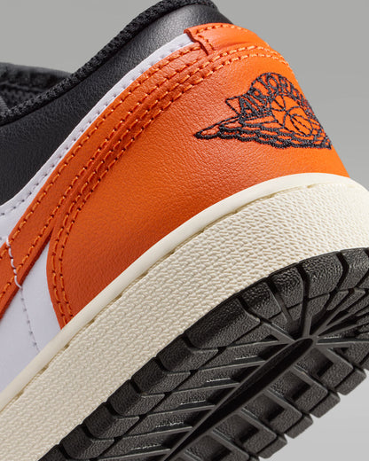 Nike Kids' Air Jordan 1 Low Shoes - Black / White / Sail / Starfish